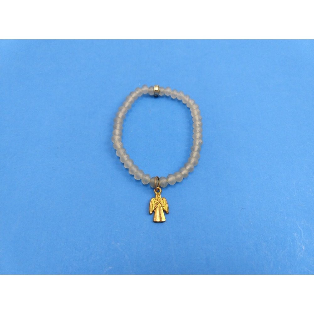 CFC Chavez for Charity Beaded Gold Tone Angel Bracelet